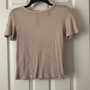 cream short sleeve top
